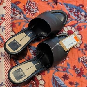 Dolce Vita Black Leather Mules